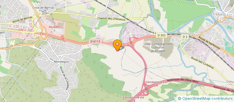 localisation de l'entreprise LA CEVE AUDOISE à CARCASSONNE