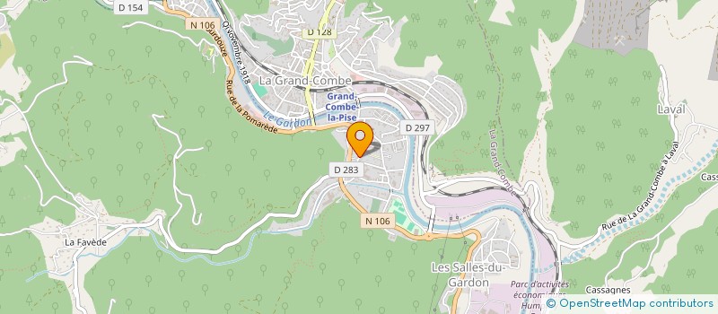 localisation de l'entreprise LA CEVENOLE DES BOIS à LES SALLES-DU-GARDON