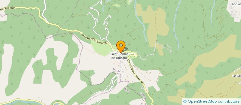 localisation de l'entreprise LA CEVENOLE DU BATIMENT ET T P  MOISSAC-VALLEE-FRANCAISE