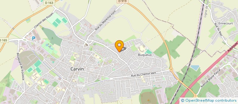 localisation de l'entreprise LA CFP  CARVIN