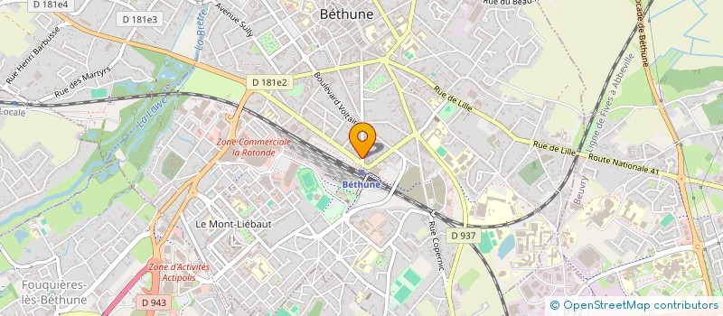 localisation de l'entreprise LA CH'TI KAZ CREOLE à BETHUNE