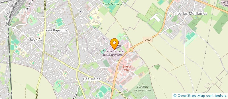 localisation de l'entreprise LA CH'TITE FRITE  BEAURAINS