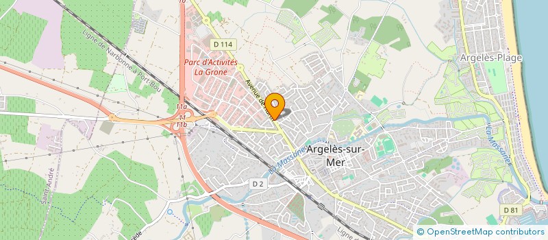 localisation de l'entreprise LA CH'TITE PATATE à ARGELES-SUR-MER