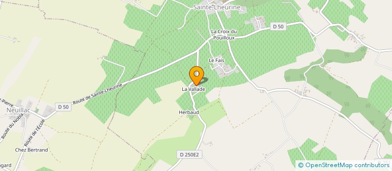 localisation de l'entreprise LA CHABANE  SAINTE-LHEURINE