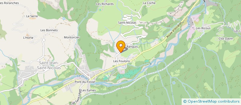 localisation de l'entreprise LA CHABANE à SAINT-JEAN-SAINT-NICOLAS