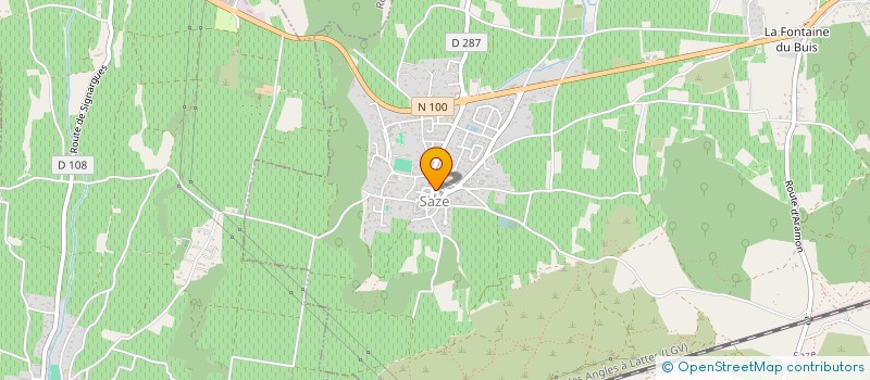 localisation de l'entreprise LA CHABANNAISE  SAZE