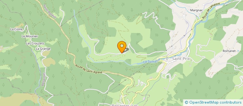 localisation de l'entreprise LA CHABANNE  SAINT-PRIX