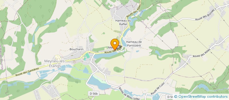 localisation de l'entreprise LA CHABOTTE  MEYRIEU-LES-ETANGS