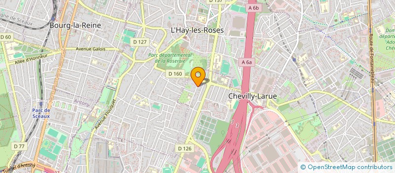 localisation de l'entreprise LA CHACUNIERE  CHEVILLY-LARUE