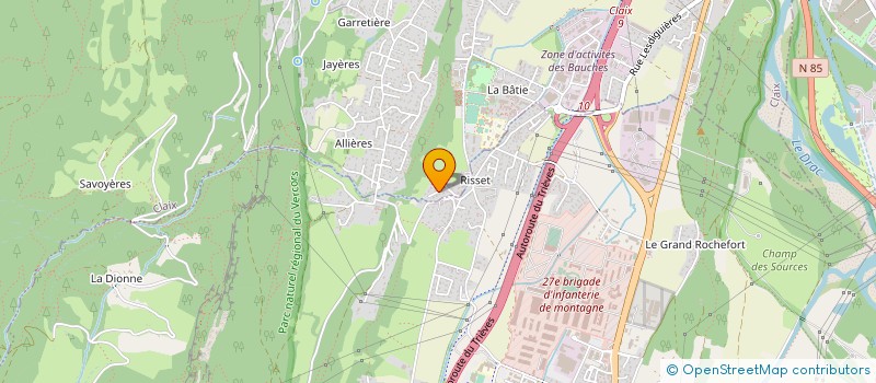 localisation de l'entreprise LA CHAFOUINERIE  CLAIX