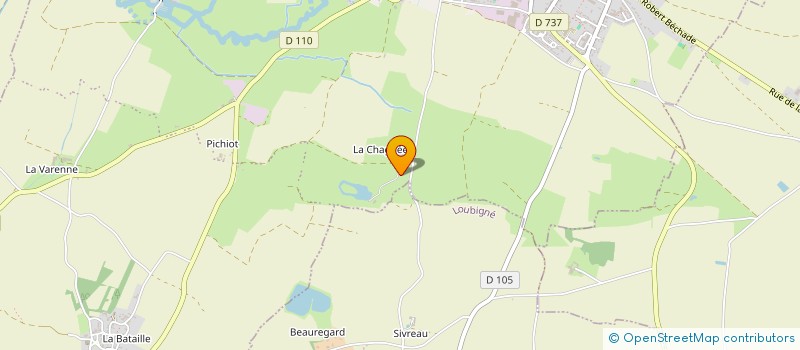 localisation de l'entreprise LA CHAGNEE LOISIRS  CHEF-BOUTONNE