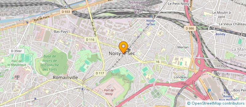 localisation de l'entreprise LA CHAINE  DE  PARTAGE (LCDP)  NOISY-LE-SEC