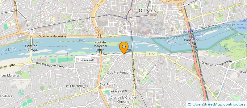 localisation de l'entreprise LA CHAINE GRAPHIQUE PAMM à ORLEANS