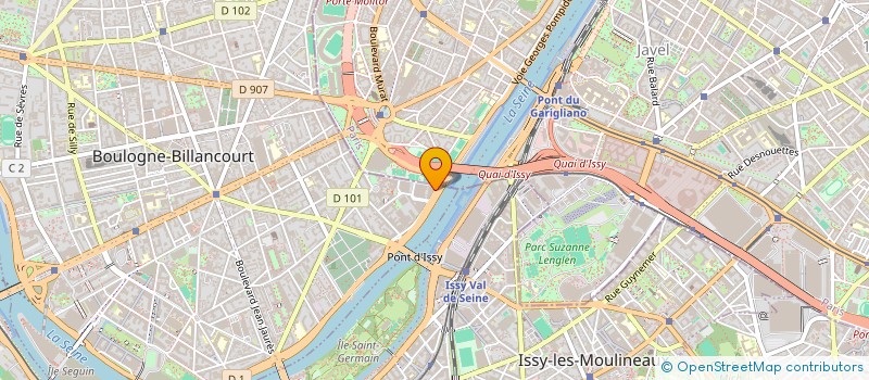 localisation de l'entreprise LA CHAINE INFO à BOULOGNE-BILLANCOURT