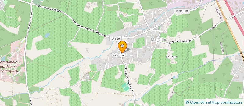 localisation de l'entreprise LA CHAISE  MARTILLAC