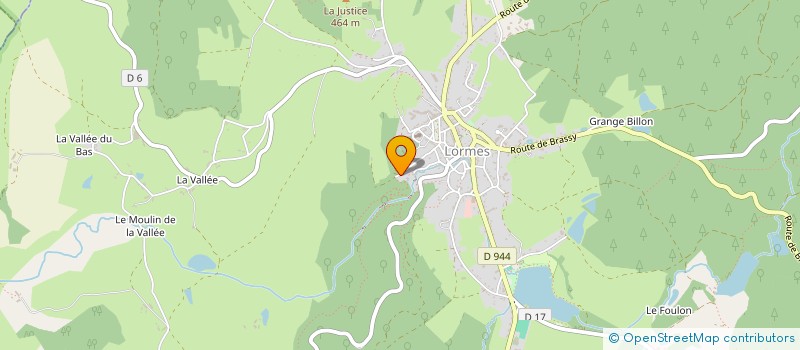 localisation de l'entreprise LA CHAISE AUX DAMES  LORMES