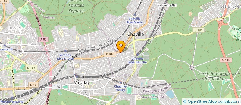 localisation de l'entreprise LA CHAISE BLEUE PRODUCTION à CHAVILLE