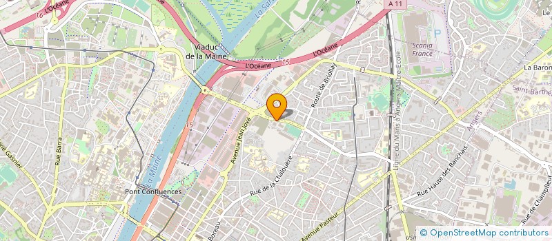 localisation de l'entreprise LA CHAISE DE BOIS à ANGERS