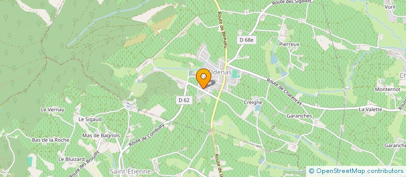 localisation de l'entreprise LA CHAIZE à ODENAS