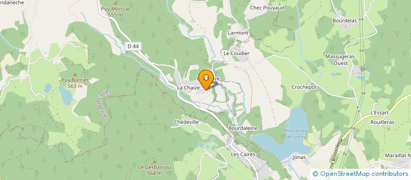localisation de l'entreprise LA CHAIZE  AMBAZAC