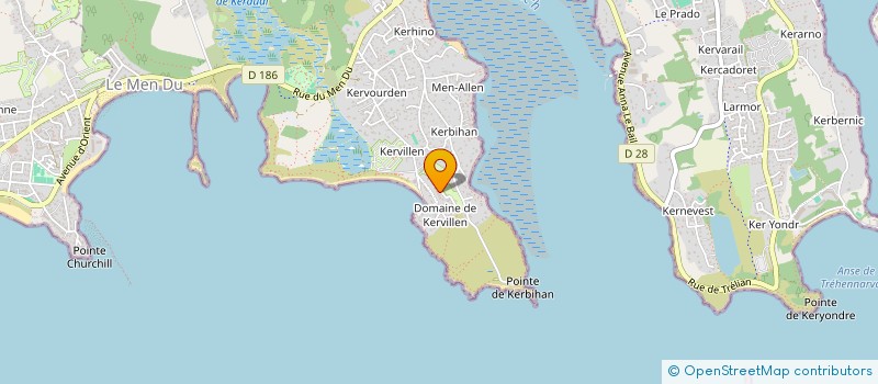 localisation de l'entreprise LA CHALANDE  LA TRINITE-SUR-MER