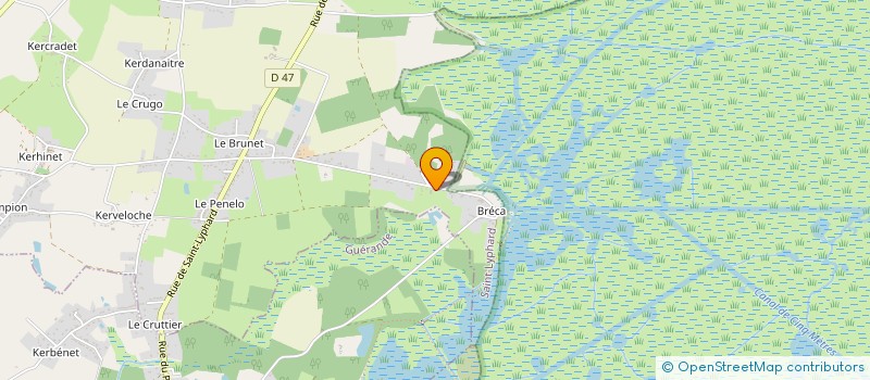 localisation de l'entreprise LA CHALANDIERE  SAINT-LYPHARD