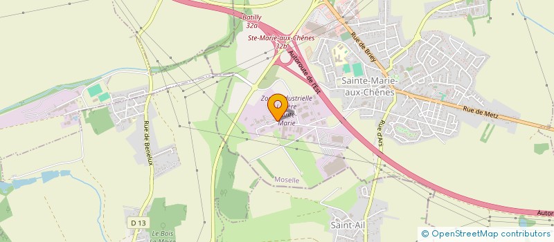 localisation de l'entreprise LA CHALERNE  SAINTE-MARIE-AUX-CHENES