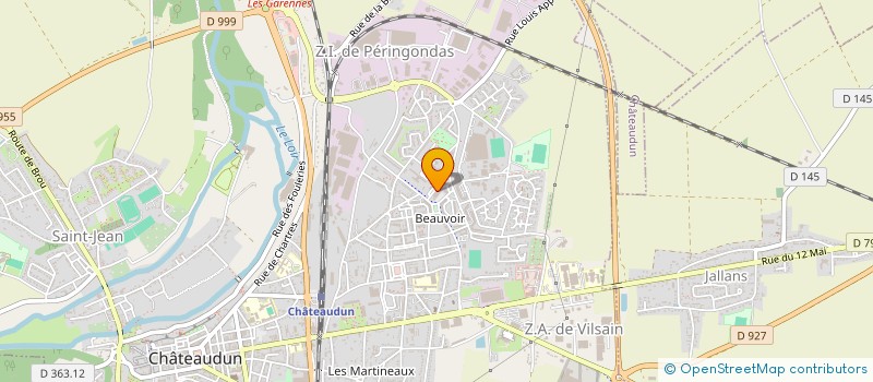 localisation de l'entreprise LA CHALEUR DE L ORIENT  CHATEAUDUN