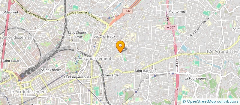 localisation de l'entreprise LA CHALEUR DES COMMERCANTS à MARSEILLE