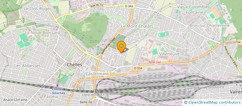 localisation de l'entreprise LA CHALEUR DU COEUR  CHELLES