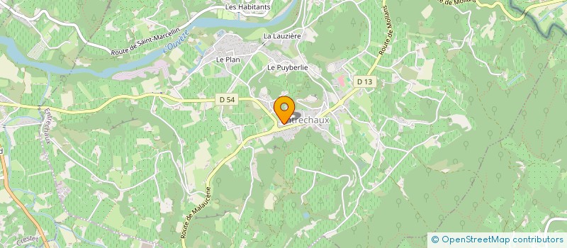 localisation de l'entreprise LA CHALEUR PROVENCALE  ENTRECHAUX