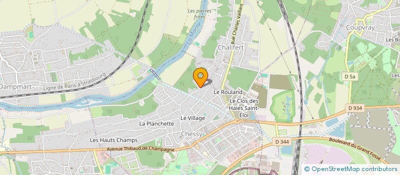 localisation de l'entreprise LA CHALIFEROISE DE LOCATION à CHESSY