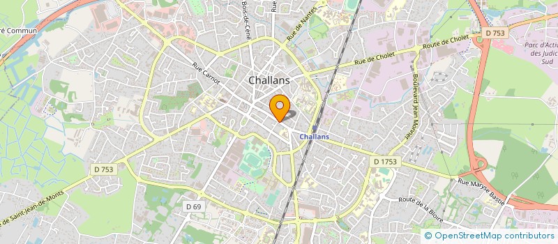 localisation de l'entreprise LA CHALLANDINE à CHALLANS