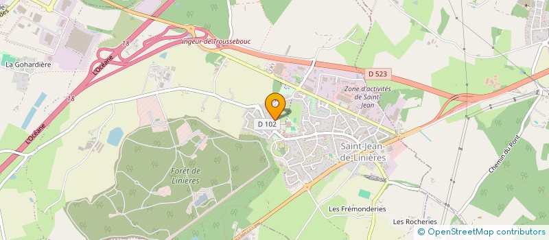 localisation de l'entreprise LA CHALLOIRE  SAINT-LEGER-DE-LINIERES