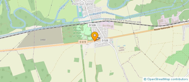 localisation de l'entreprise LA CHALMELLE  LE MERIOT