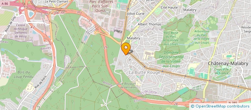 localisation de l'entreprise LA CHALOUETTE  CHATENAY-MALABRY