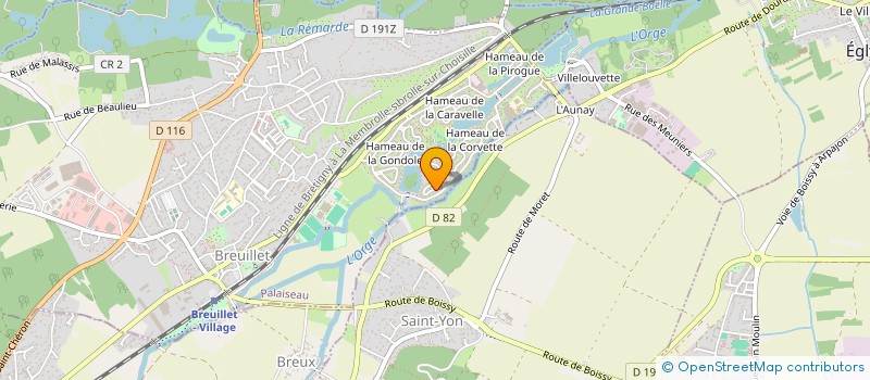 localisation de l'entreprise LA CHALOUPE  BREUILLET