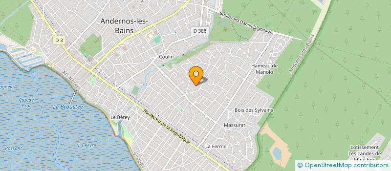 localisation de l'entreprise LA CHALOUPE  ANDERNOS-LES-BAINS