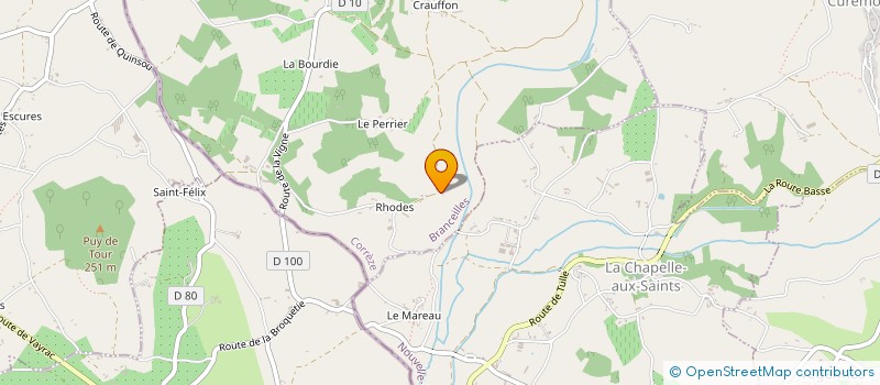 localisation de l'entreprise LA CHALOUPE  BRANCEILLES