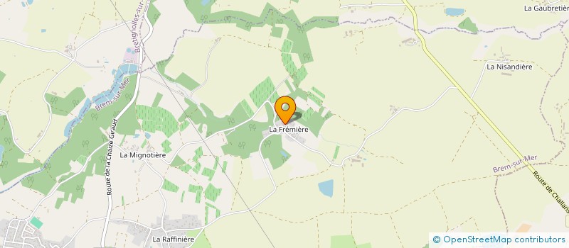 localisation de l'entreprise LA CHALOUPE BREMOISE à BREM-SUR-MER