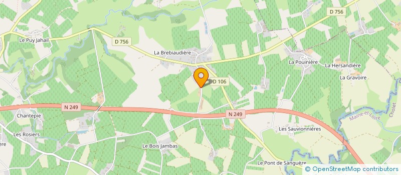 localisation de l'entreprise LA CHALOUSIERE à VALLET