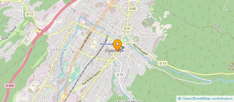 localisation de l'entreprise LA CHAMADE à OYONNAX