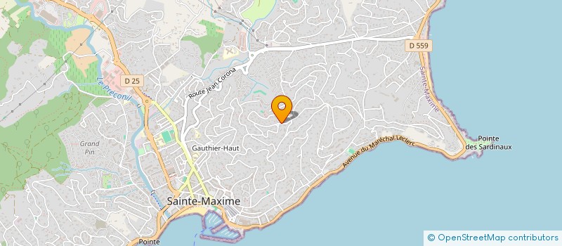 localisation de l'entreprise LA CHAMADE à SAINTE-MAXIME