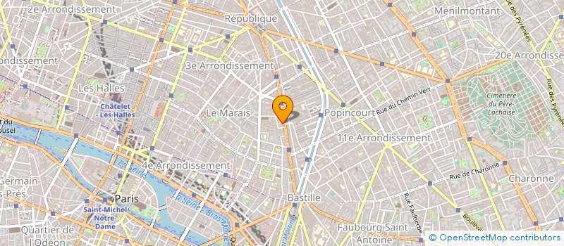 localisation de l'entreprise LA CHAMADE  PARIS