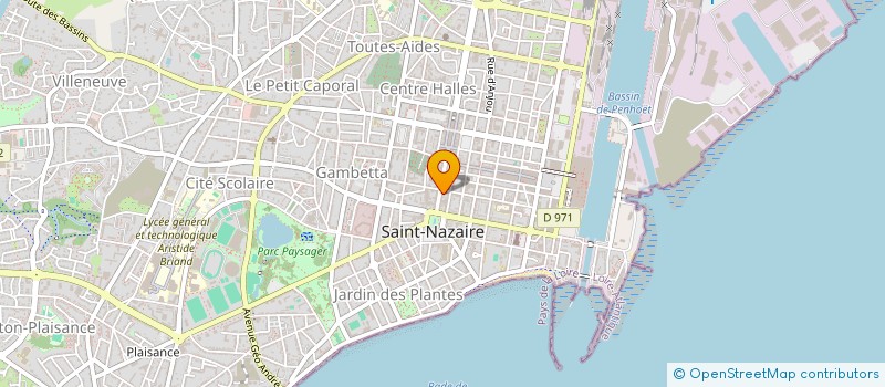 localisation de l'entreprise LA CHAMADE à SAINT-NAZAIRE