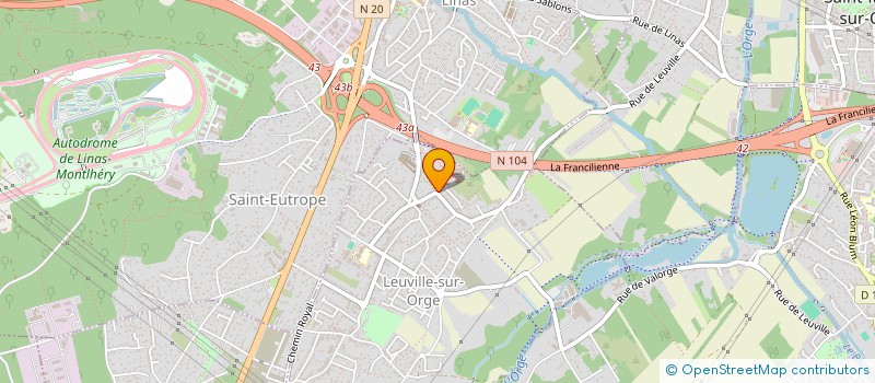 localisation de l'entreprise LA CHAMANE  LEUVILLE-SUR-ORGE