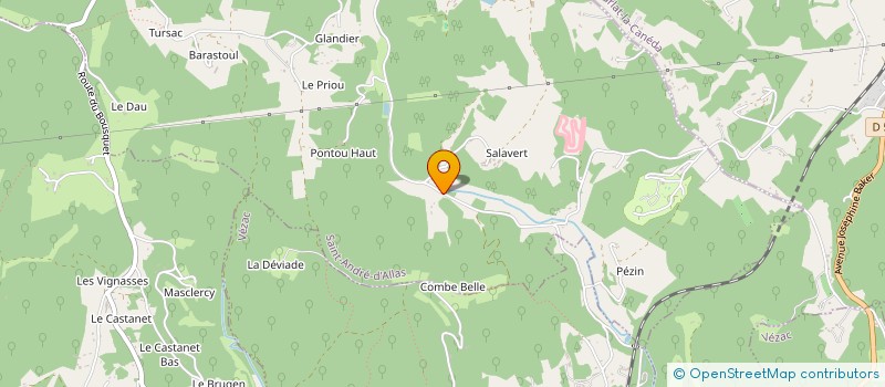 localisation de l'entreprise LA CHAMBRE  SAINT-ANDRE-D'ALLAS