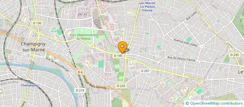 localisation de l'entreprise LA CHAMBRE  CHAMPIGNY SUR MARNE