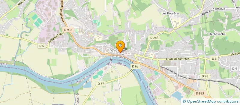 localisation de l'entreprise LA CHAMBRE D'ALMA à TREVOUX