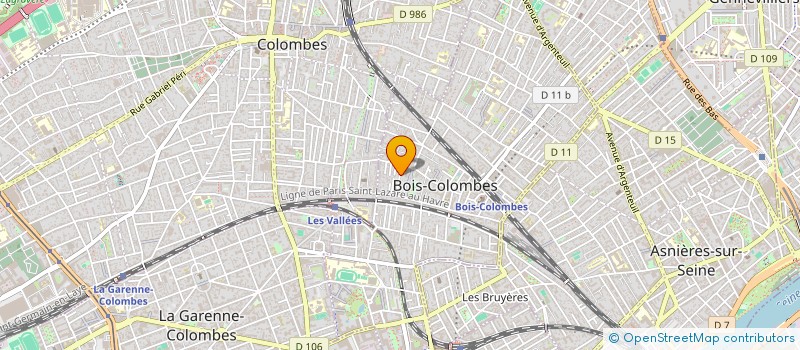 localisation de l'entreprise LA CHAMBRE D AMIS à BOIS-COLOMBES